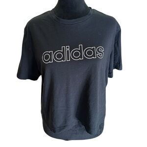 Adidas Women’s Primegreen Aeroready Logo Crop T-Shirt Size M